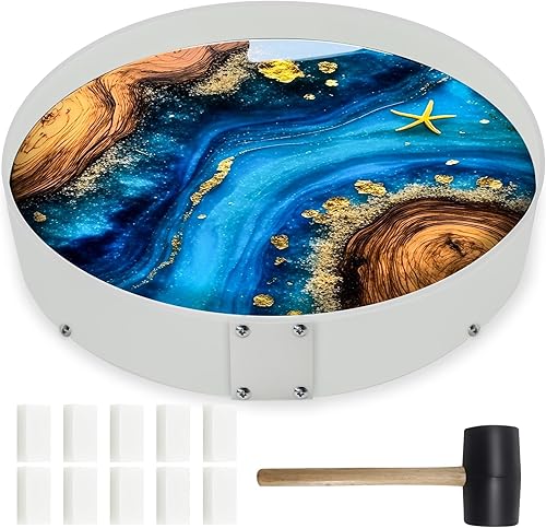 Miniatura 8 de Moldes grandes de resina epoxi para mesa, moldes profundos reutilizables de 16" redondos desmontables para fundición de resina epoxi, mesa circular,