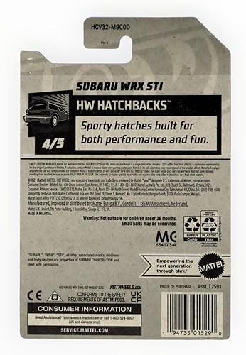 Miniatura 2 de Hot Wheels Subaru WRX STI, Hatchbacks 45 ()