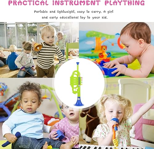 Miniatura 4 de Ipetboom Instrumentos musicales, instrumentos de trompeta de juguete para trompeta, juguetes educativos, juguete musical para , color aleatorio,