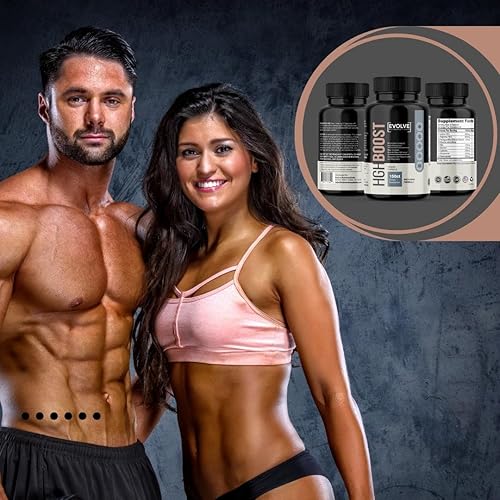 Miniatura 2 de HGH Booster (150 unidades) antienvejecimiento, aumenta la resistencia y la energía, rejuvenece la piel y el cabello, L-lisina HCL, L-arginina HCL
