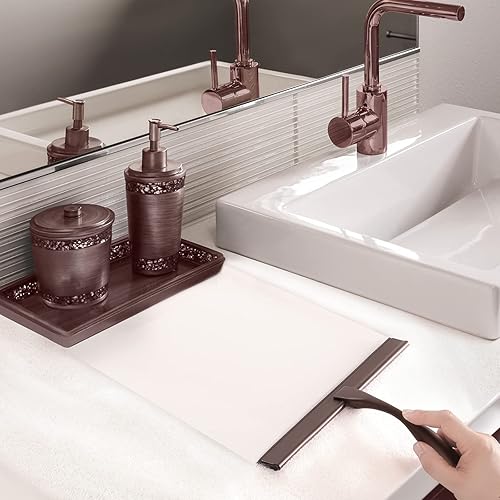 Miniatura 5 de HIWARE - Limpiavidrios multiuso para limpieza de puertas de ducha, baño, ventana y cristales de auto, hecho de acero inoxidable