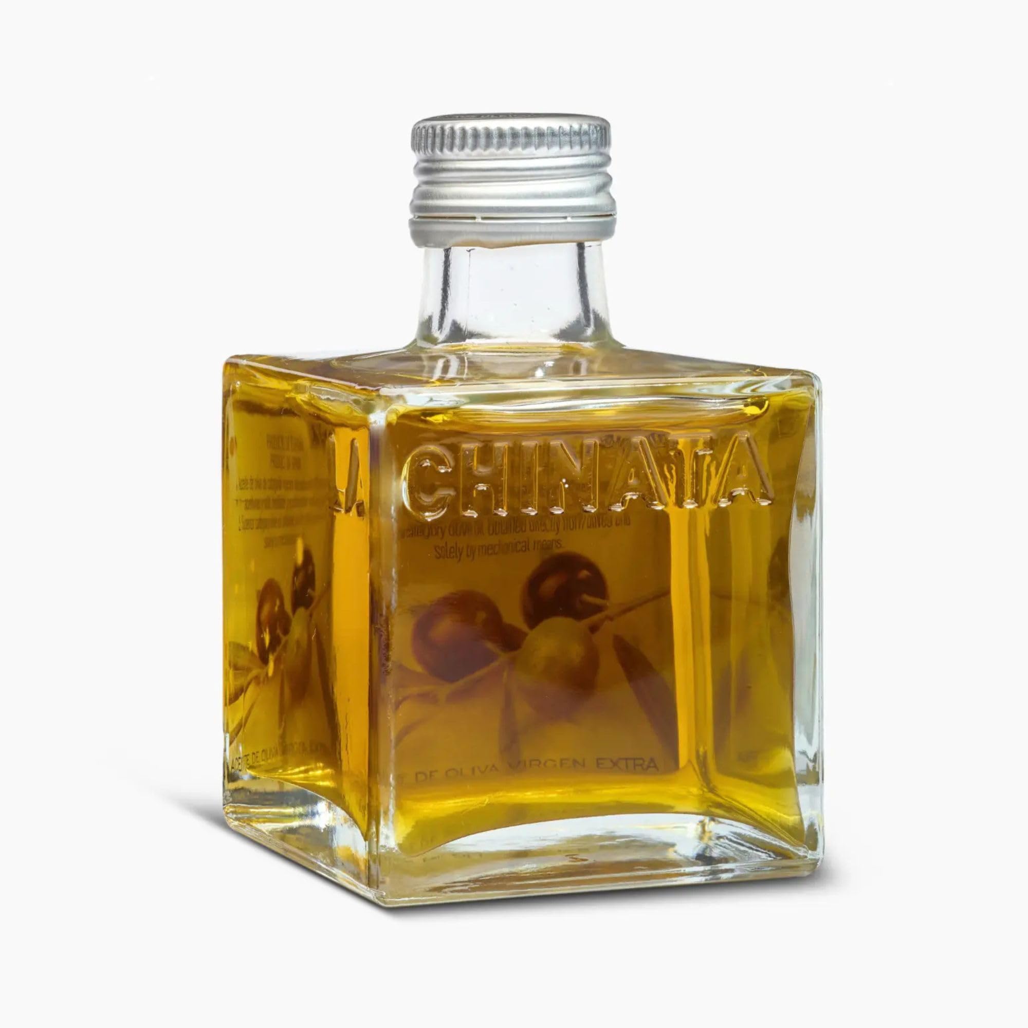 La Chinata Aceite de Oliva Virgen Extra Botellas Cuadradas Pack 24x100 ml – AOVE Premium Formato Mini para Bodas, Eventos y Regalos Gourmet – Ideal Catering y Detalle Invitados