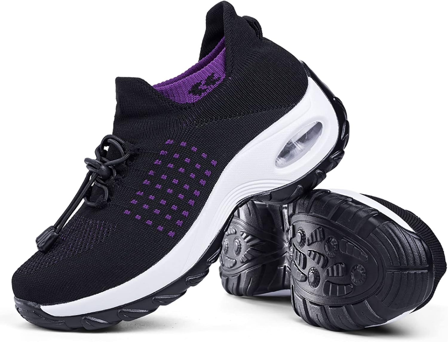 Women's Walking Shoes Sock Sneakers - Mesh Slip On Air Cushion Lady Girls Modern Jazz Dance Easy Shoes Platform Loafers - Image 7