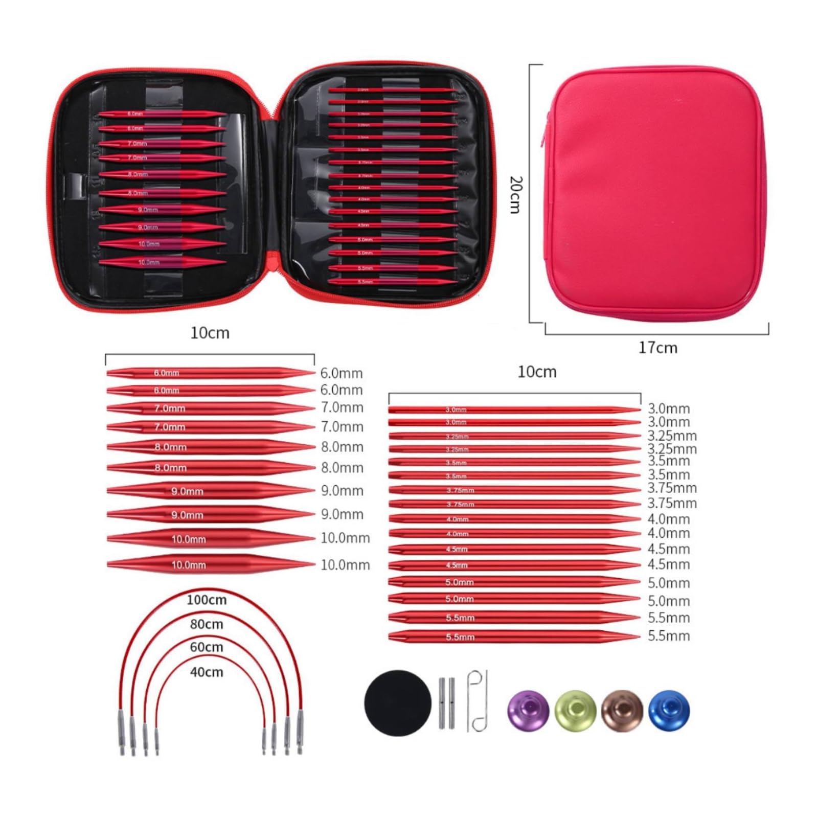 Set di Aghi Circolari Intercambiabili