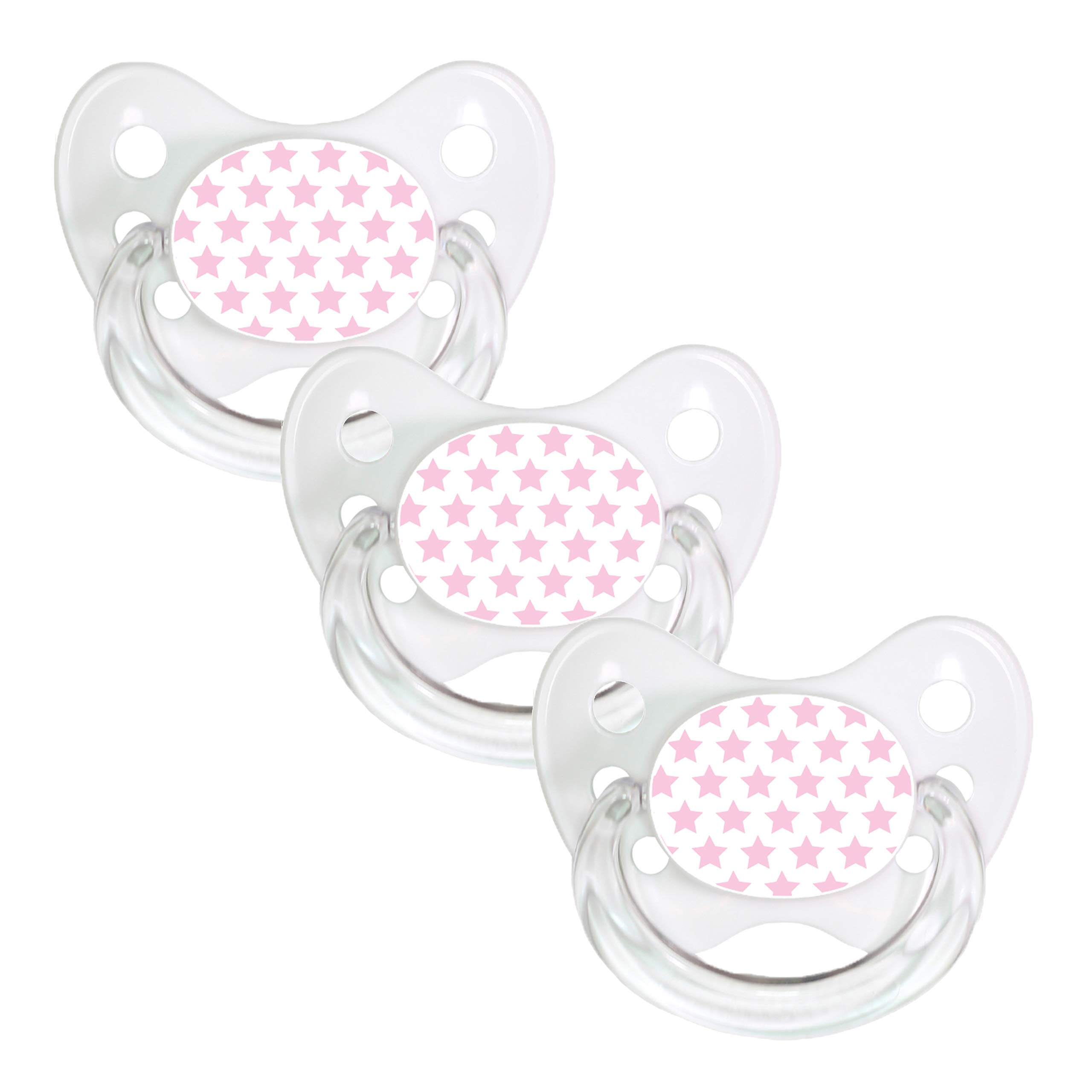 dentistar Set de 3 Chupetes Ortodónticos de Silicona – Talla 1, 0-6 meses – Chupete recien nacido previene la desalineación de los dientes – Libre de BPA – Corazón, Azul — view 44