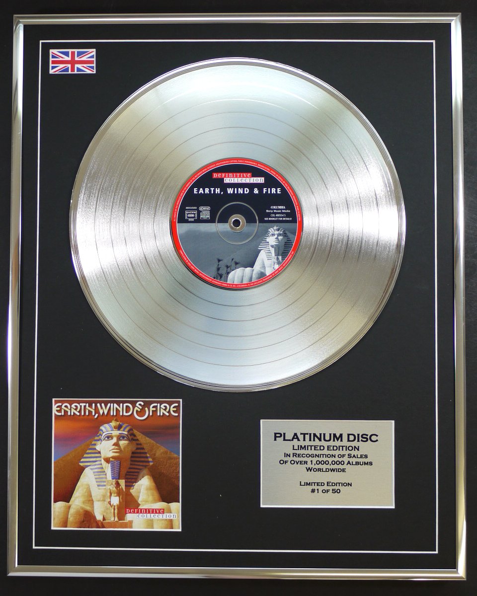 Earth, Wind & Fire/Ltd Edition CD Platinum Disc/DEFINITIVE COLLECTION