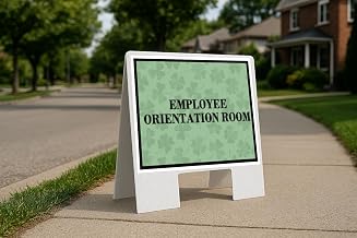 Employee Orientation Room St. Patrick'S Day Irish Dark Clover A-Frame Double Sided 23x23 in. sign