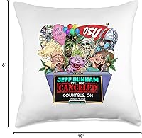 Vista 4 de JEFF DUNHAM Columbus, OH (2023) - Almohada de 18 x 18 pulgadas, multicolor