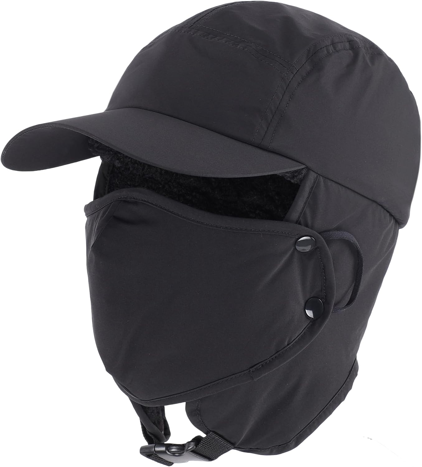 Home Prefer UPF50+ Waterproof Mens Earflaps Winter Hat Fleece Lined Trooper Trapper Hat for Hunting Fishing Hiking