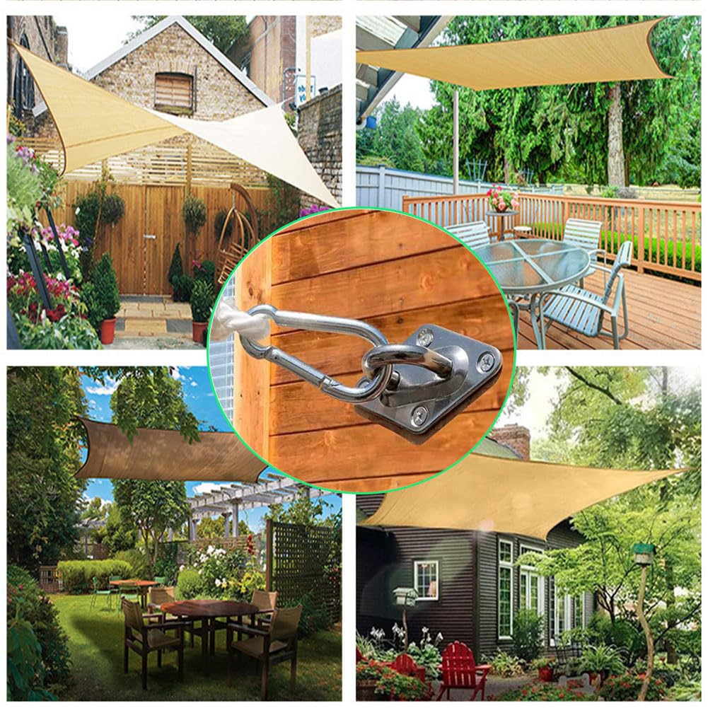 Amazon.de: Sonnensegel Befestigung Set Edelstahl,Sonnensegel Befestigung  Set mit Feder,Sonnensegel Zubehr Befestigung Pfosten Balkon,Awnings  Mounting Assembly Set fr Garten, Balkon