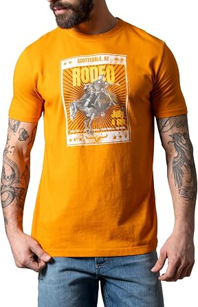Kimes Ranch Men's Top Bill Tee Vintage Rodeo Graphic Short Sleeve T Shirt Regular Fit