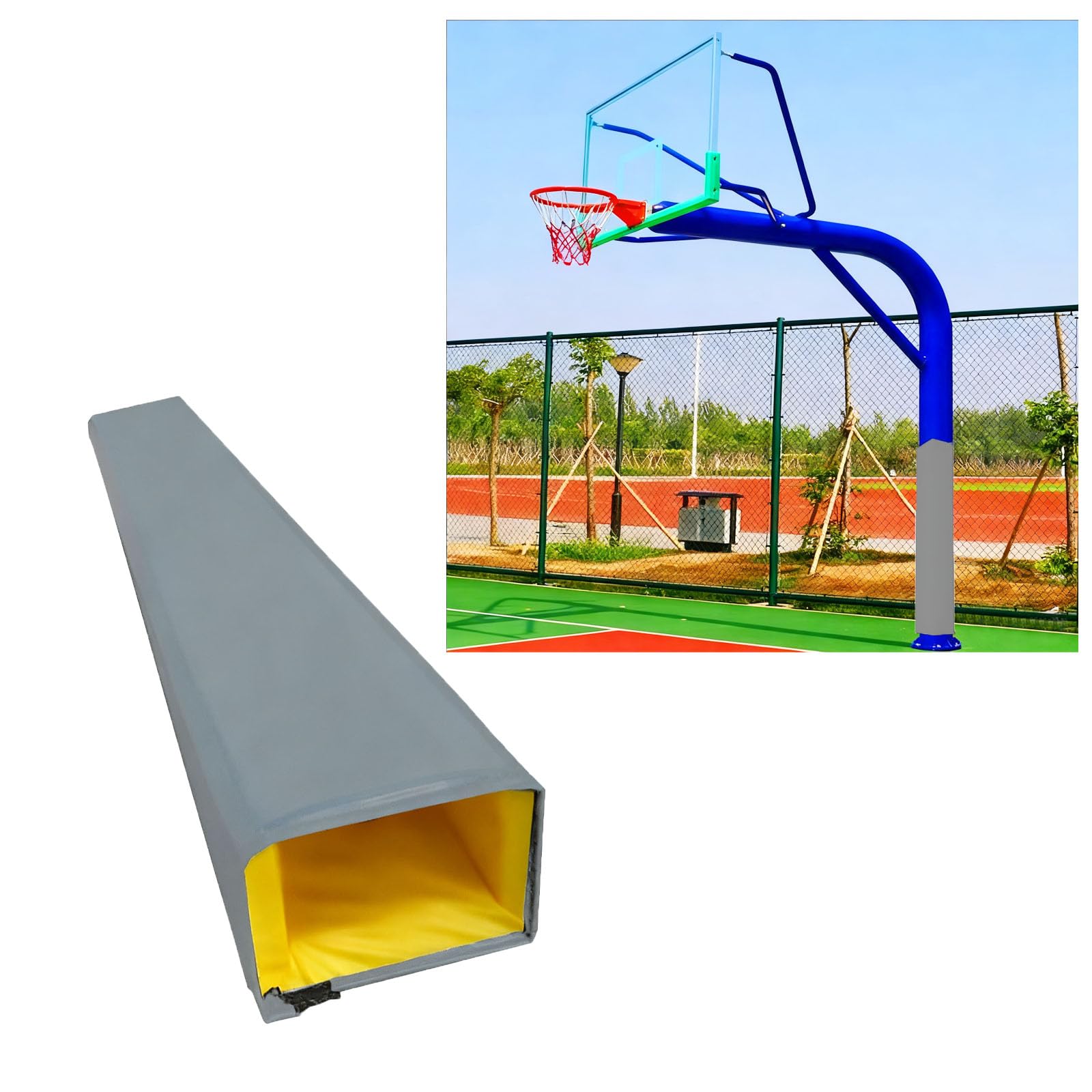 Acolchado para bastón de baloncesto de alta densidad y envoltura de seguridad exterior