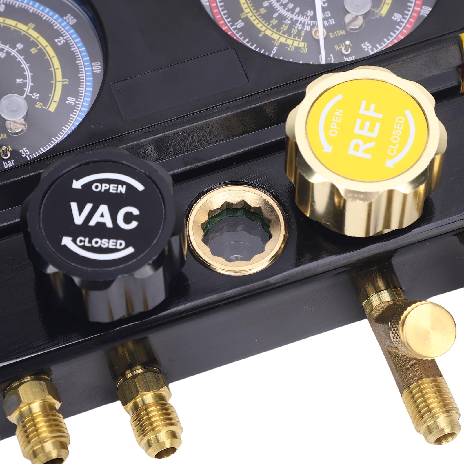 Collettore HVAC a 4 Vie Impostato con Tubi, Sostituiti per Refrigeranti R32 R32 R32 R134A R22, per Uso Professionale e Domestico