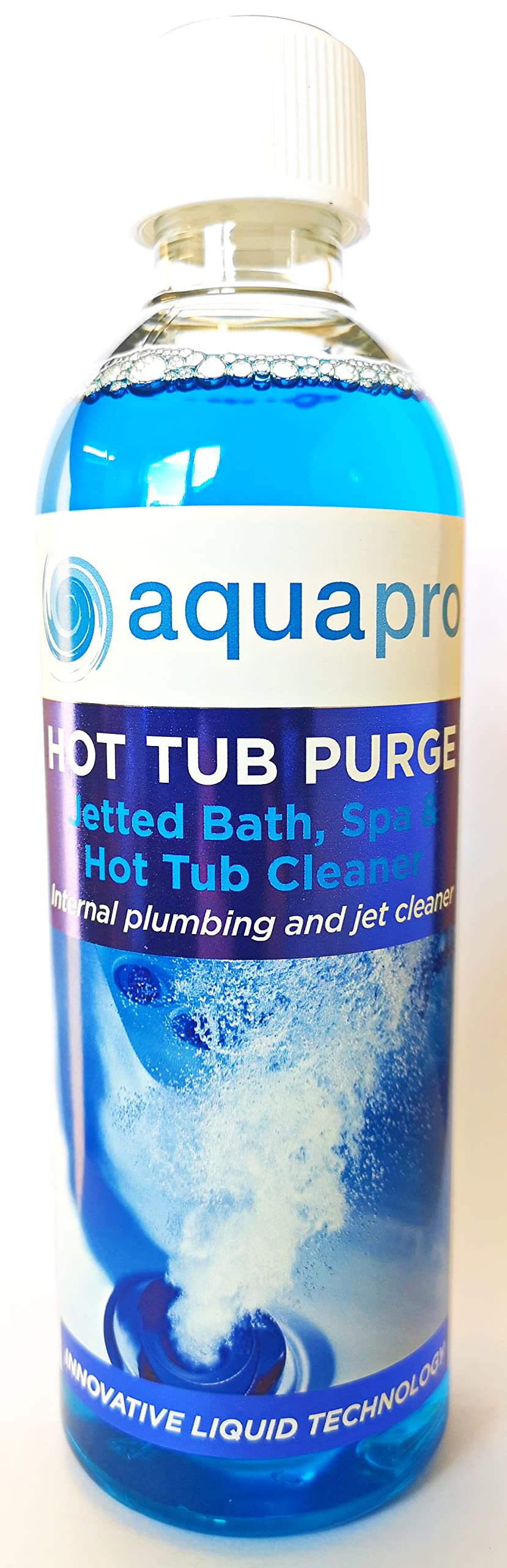 AquaproHot Tub Purge Spa Pipe Deep Cleaner Powered by Ahh-Some 2 Treatments, Blue
