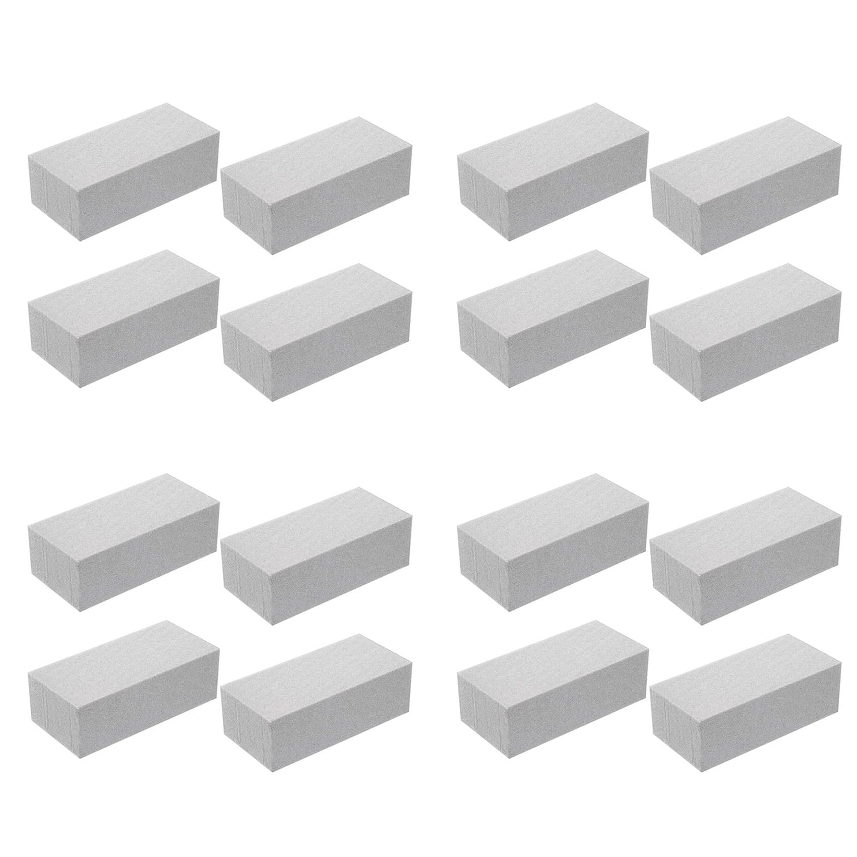 Vjsujehgy 16Pcs Dry Floral Foam for Wet Floral Foam Bricks Grey Florist Blocks for Flower Arrangement