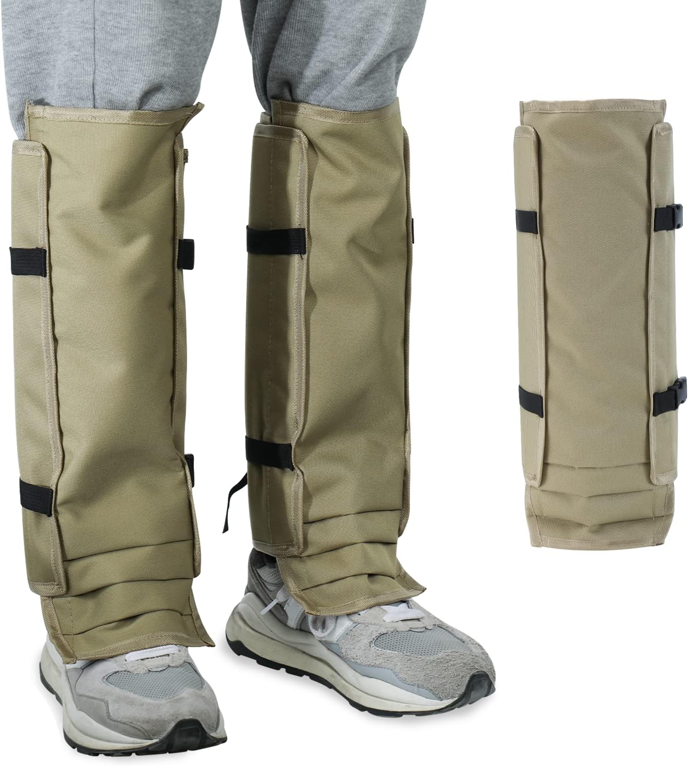 Snake Gaiters Waterproof Snake Guards Snake Bite Protection for Lower Legs, Snake Proof Gaiters for Men Women, Adjustable Snake Chaps or Hunting Hiking Farm Working