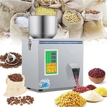 Particle Metering Filling Machine, 1-20g/50g Fully Automatic Particle Powder Filling Machine with Weighing and Packing Function, Granule Filling Machine for Powder/Granule/Nuts/Hardware 1-20 grams