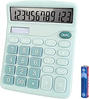 Vista 1 de Calculadora básica con cómoda pantalla LCD grande, calculadoras de escritorio de 12 dígitos, pantalla de inclinación, botón grande, calculadora