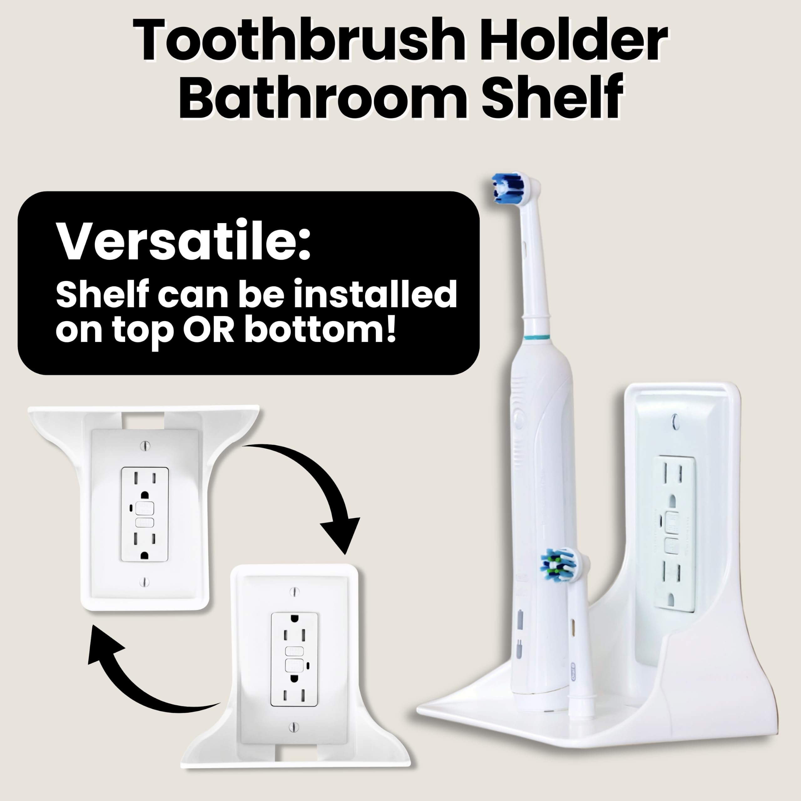 Power Perch Shelf - Vertical Outlet Storage -10