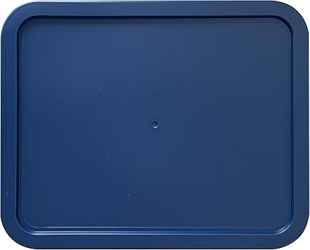 Replacement Lids fits Pyrex 11-Cup Glass Food Storage Container Bowls, (9.75 x 8-Inch) Plastic Rectangle Lids Covers for Pyrex 7212-PC, Airtight & Leakproof (1-Pack, Blue)
