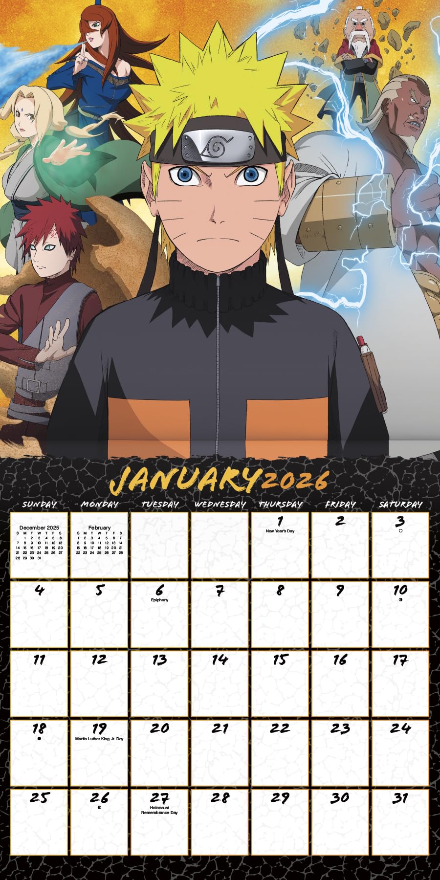 Amazon | NARUTO-ナルト-疾風伝カレンダー2026 - デラックス2026