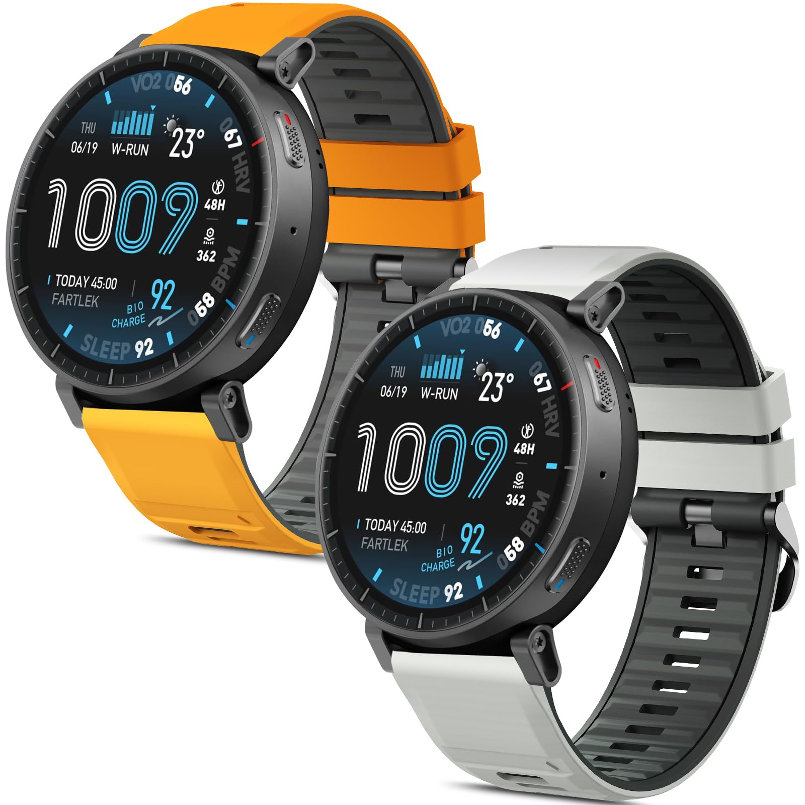 2 Piezas Correas Bicolor Compatibles con Amazfit Active Max, Correa de Silicona para Amazfit Active Max/Balance 2
