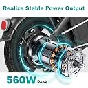 Electric Bike for Adults and Teens, 560W Motor 24MPH Compact Commuter Electric Bicycles gallery image