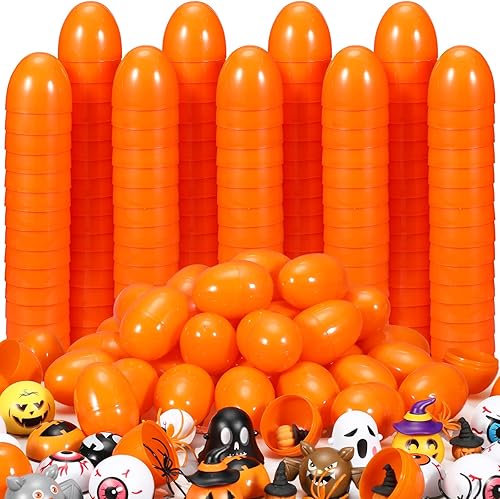 Deekin 100 huevos de Pascua de plástico a granel, huevos de plástico brillantes y coloridos, juguetes de fiesta, huevos de Pascua rellenables,