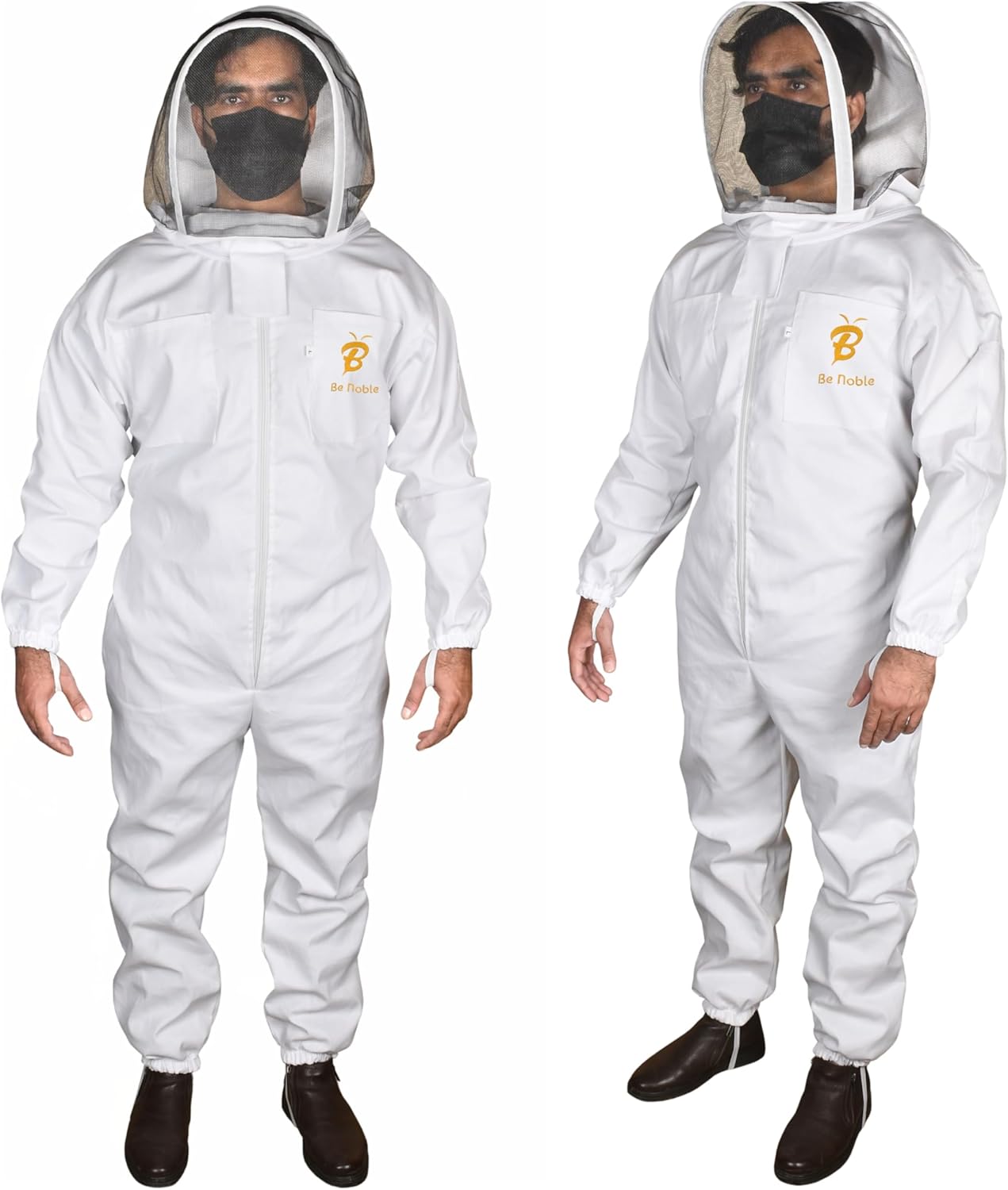 Bee Suits for Men and Women - Anti-sting Ventilated Cotton Beekeeper Costumes with Gloves Set.