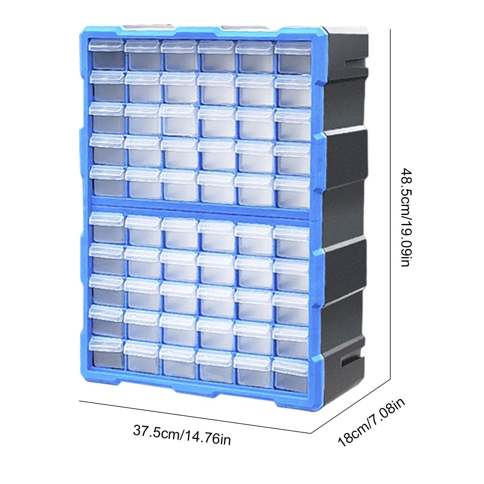Organizador de tornillos – Armario con 60 compartimentos | Armario de | herramientas y manualidades fácilmente apilable para tuercas y , tornillos y joyas