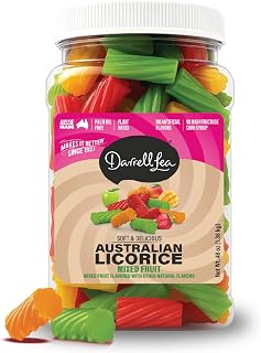 Bulk Australian Licorice, Non-GMO, No Palm Oil, No High Fructose Corn Syrup, Soft & Chewy Licorice Candy, Made in Australia (3 Pound Bulk Tub, Mixed)
