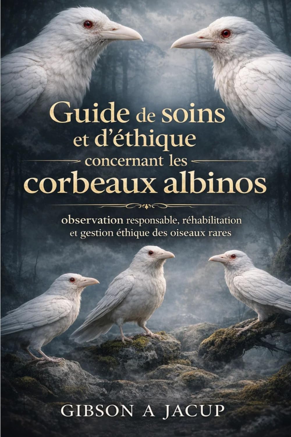 Guide de soins et d'éthique concernant les corbeaux albinos: observation responsable, réhabilitation et gestion éthique des oiseaux rares