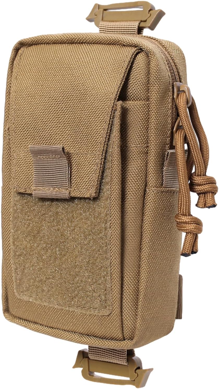 タクティカルバックパックアクセサリーポーチ、ガジェットオーガナイザーバッグ、小さくて実用的なEDCポーチ。キャンプ、旅行、休暇に適し