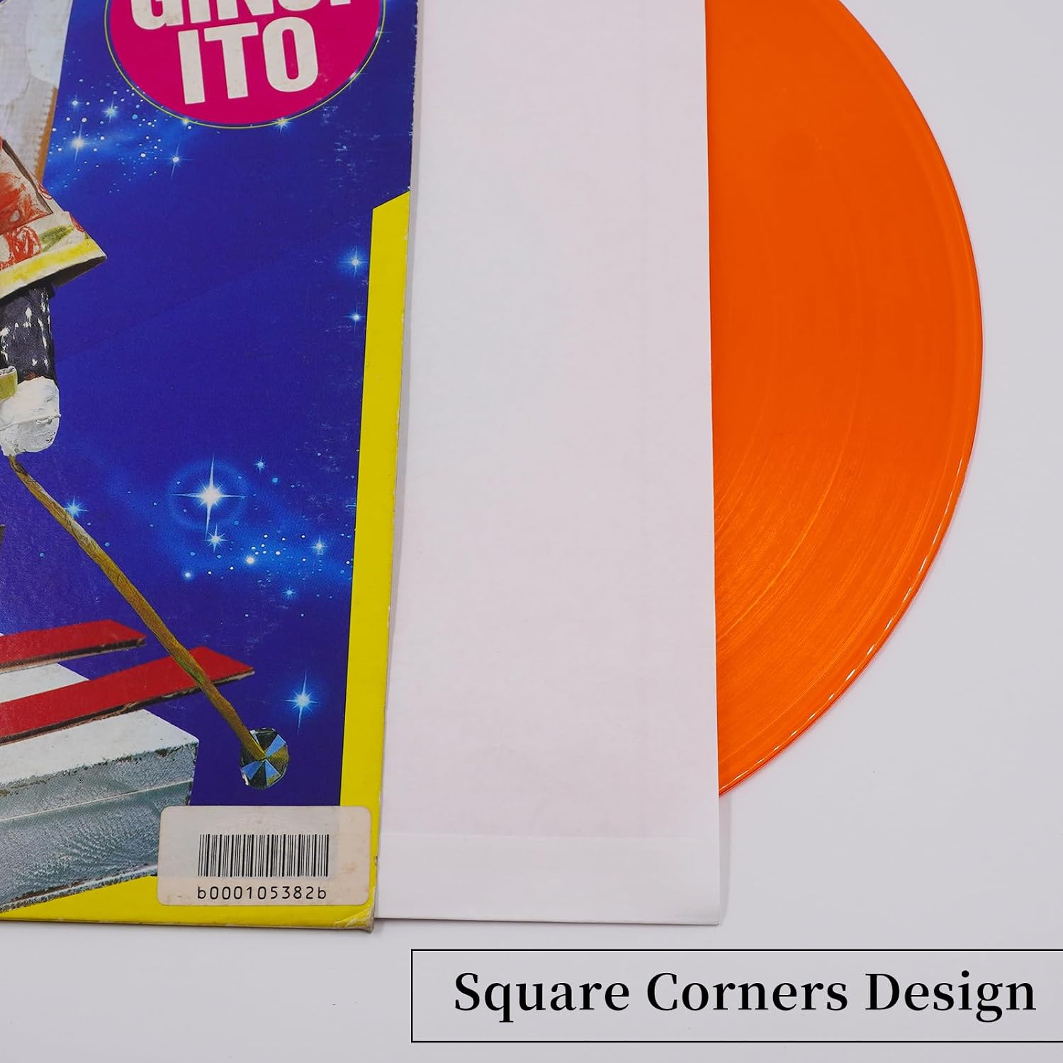 12 Inch Record Inner Sleeves with Polyethylene Film - Anti-Static Archival Quality Paper & Polyethylene Sleeves for 33RPM LP Vinyl Records Protection, Pack of 20