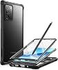 Clayco Forza Series Case for Samsung Galaxy Note 20, Built-in Screen Protector Compatible with Fingerprint ID, Full-Body Rugged Cover, 6.7 inch, 2020 Release (Black)