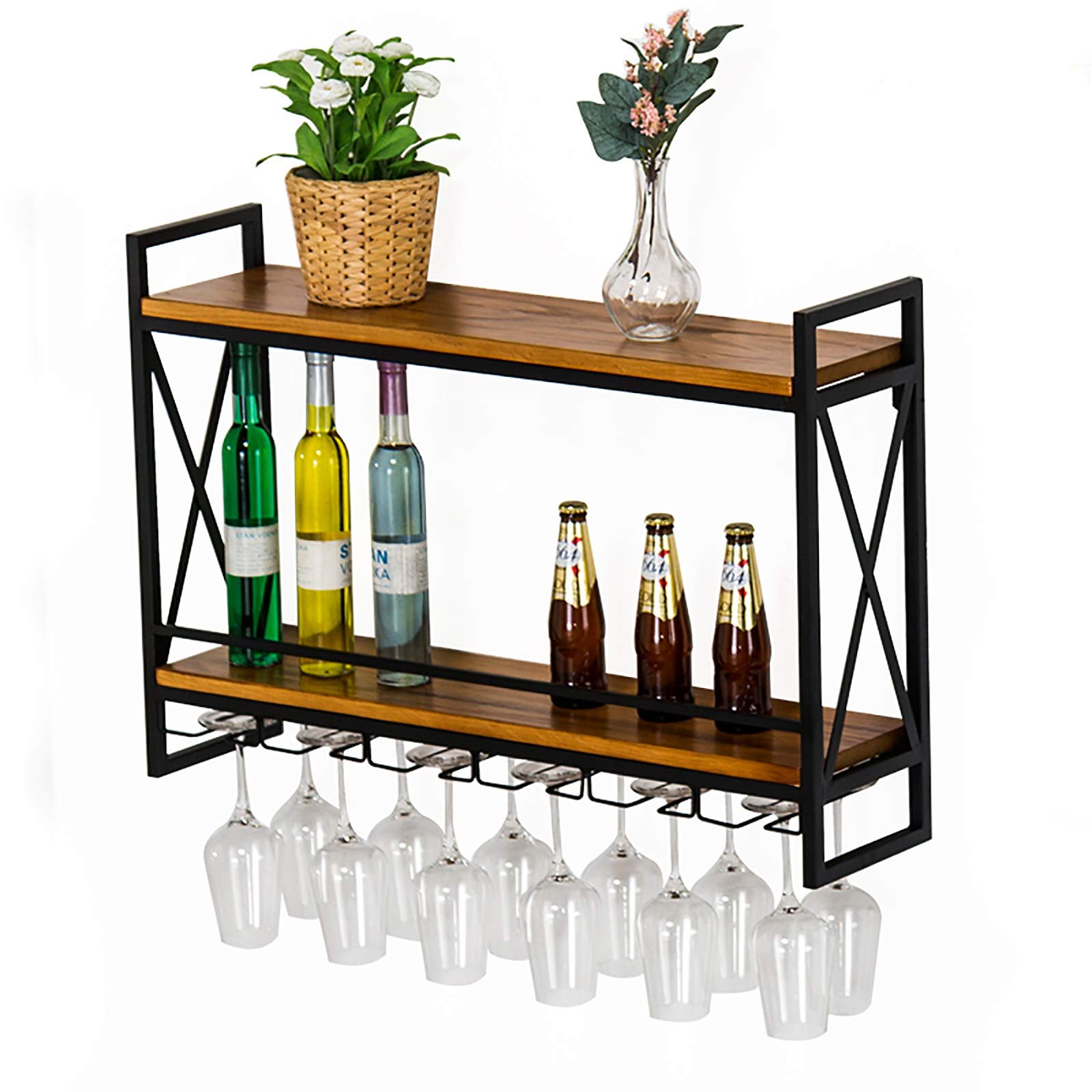 Porte-verre à vin à suspendre pour une ambiance bistrot chic à la maison