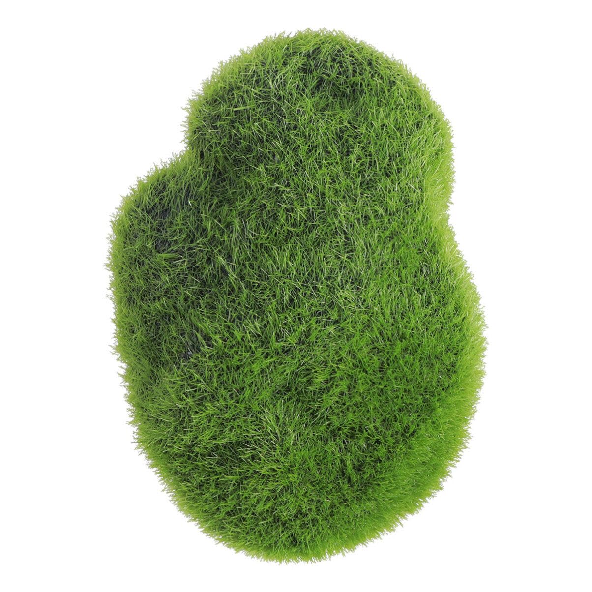 Operitacx Artificial Moss Rocks Balls Fuzzy Cover Stones for Decor Mini House Size s