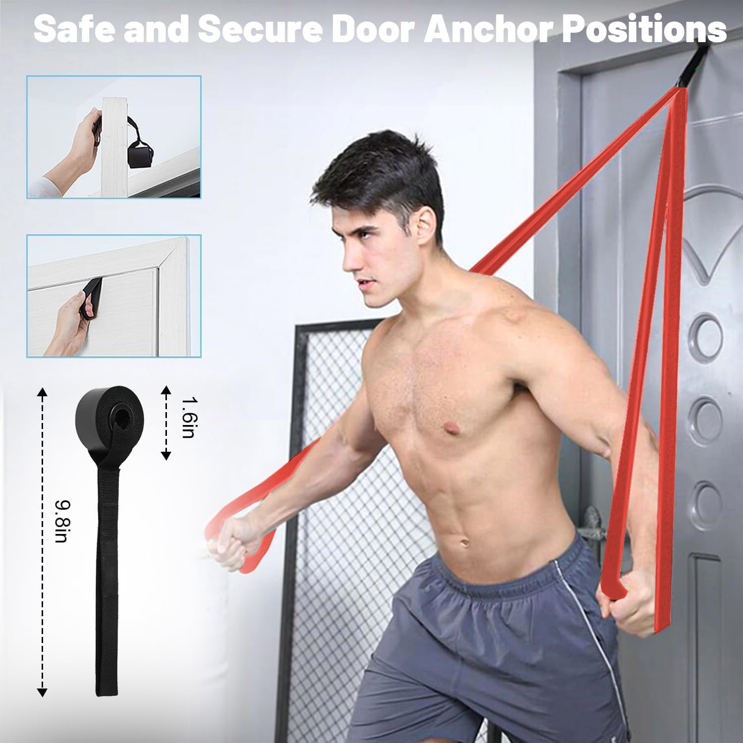 Resistance Bands, Pull Up Assist Bands - Workout Bands, Eexercise Bands, Long Resistance Bands Set for Working Out, Fitness, Training, Physical Therapy for Men Women