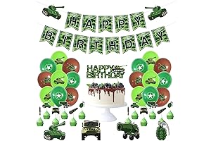 Army Birthday Party Decorations - 36pcs Boys Girls Camouflage Party Supplies