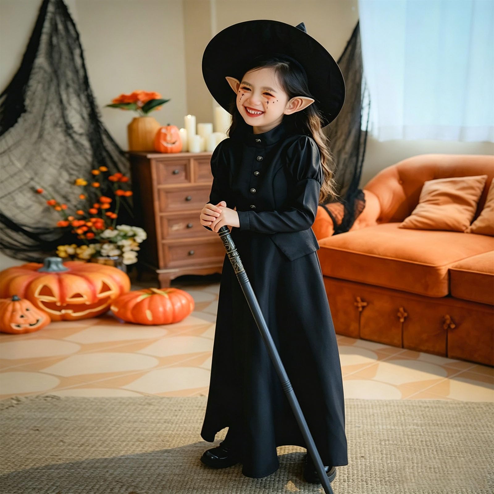 Kinderkostüm Hexe Gruseliges Halloween Kostüm Kostüme Für Kinder Tütü Hexen Verkleidung Set Für Halloween Violett Prinzessin Kleid Kostüm Kinder Mädchen Kind Cosplay Karneval Show