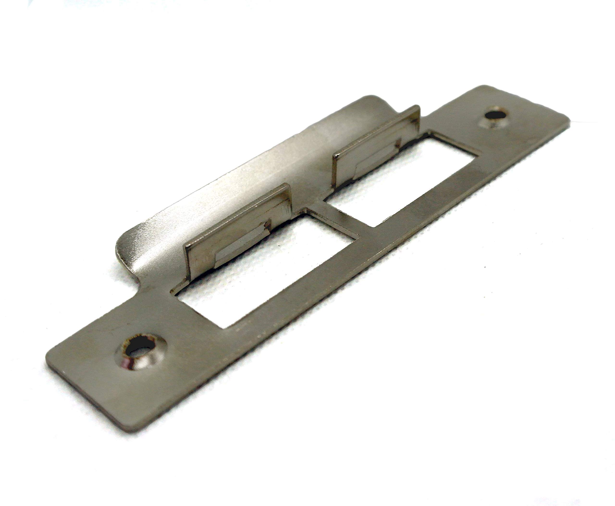 Strike Plate Chrome Double 114 Length for Mortise Lock or Tubular Latch (Double Chrome Strike Plate), Double Chrome Strilke Plate - Image 3