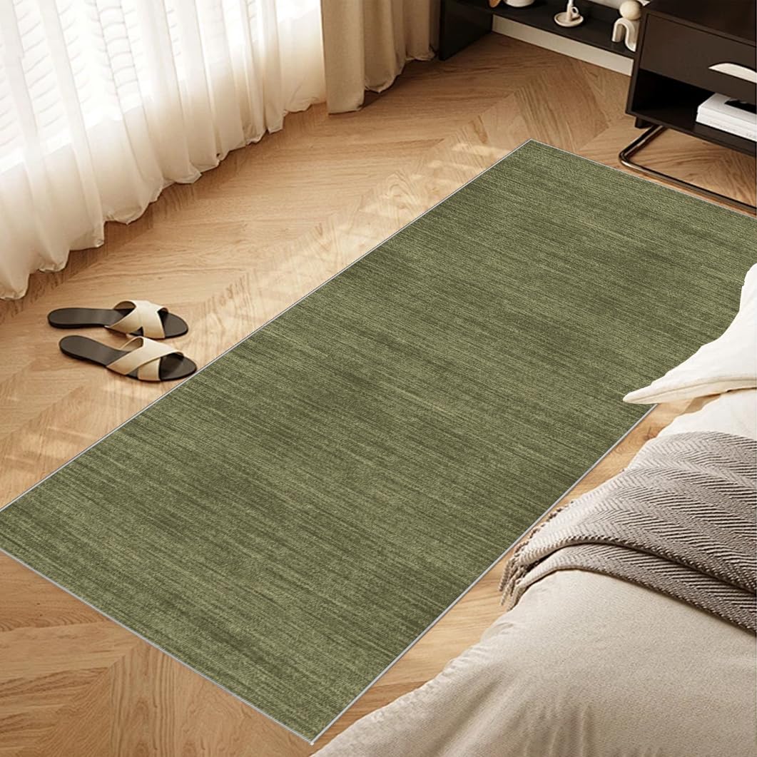 Tappeto Passatoia per Corridoio Moderno Tappeto per Cucina Antiscivolo Tappeto Ingresso Corridoio Lavabile 80 x 180 cm Tappeti Cucina Tappeto Runner per Cucina, Bagno, Soggiorno, Verde