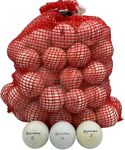 Golf Ball Planet 72 Used Golf Balls For Taylormade In Mesh Bag 3A/2A Condition #TOP1