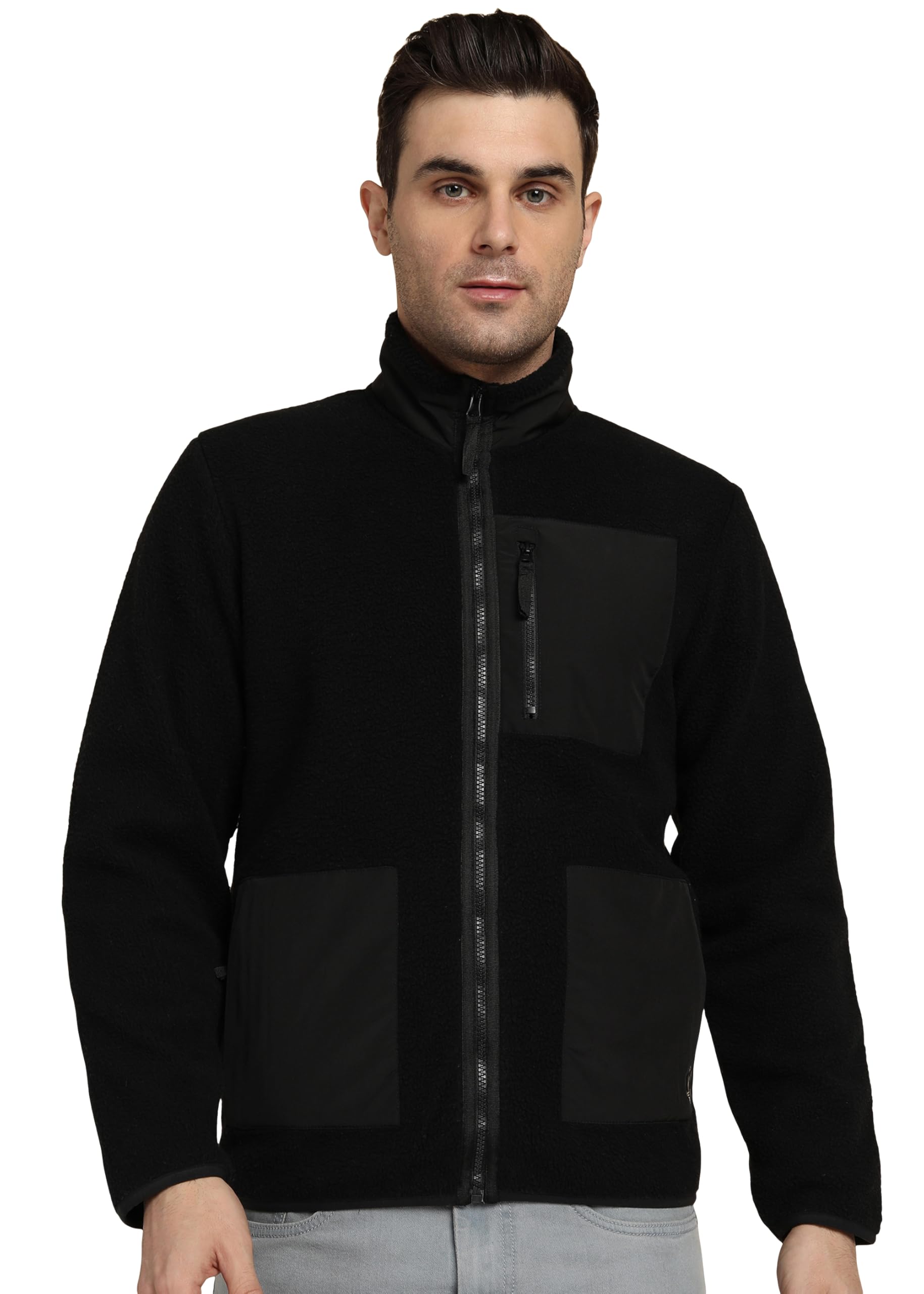 alan jones clothing Men's Fleece Regular Jacket-picture-23
