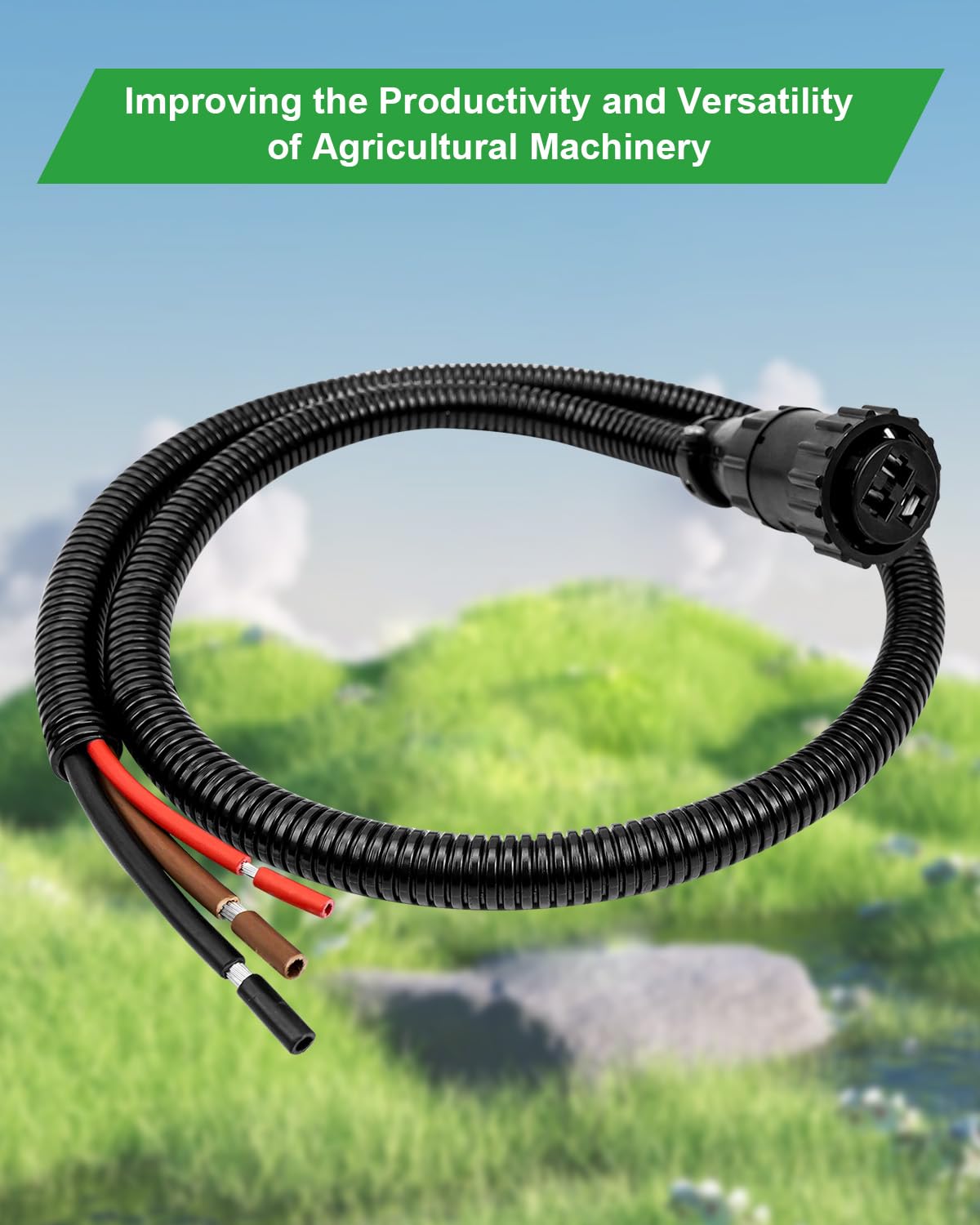 Cavo Ausiliario 3 Pin Per Trattori Case IH 2144 2188 E Raccoglitrici CPX420 – 187103A1, 86511459