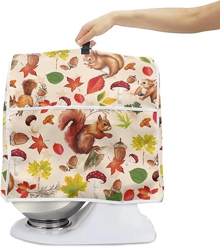 Miniatura 3 de Cubierta antipolvo para mezclador de cocina de Acción de Gracias con mango compatible con 5-8 cuartos de galón, tamaño L