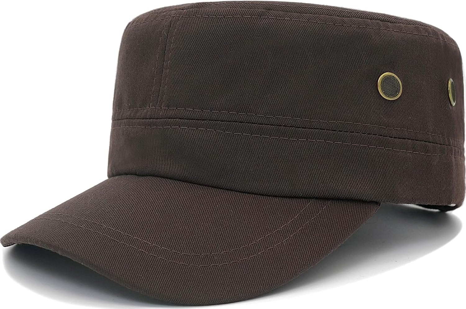 Unisex Cadet Army Cap Flat Top Cap Twill Military Corps Hat for Women Men