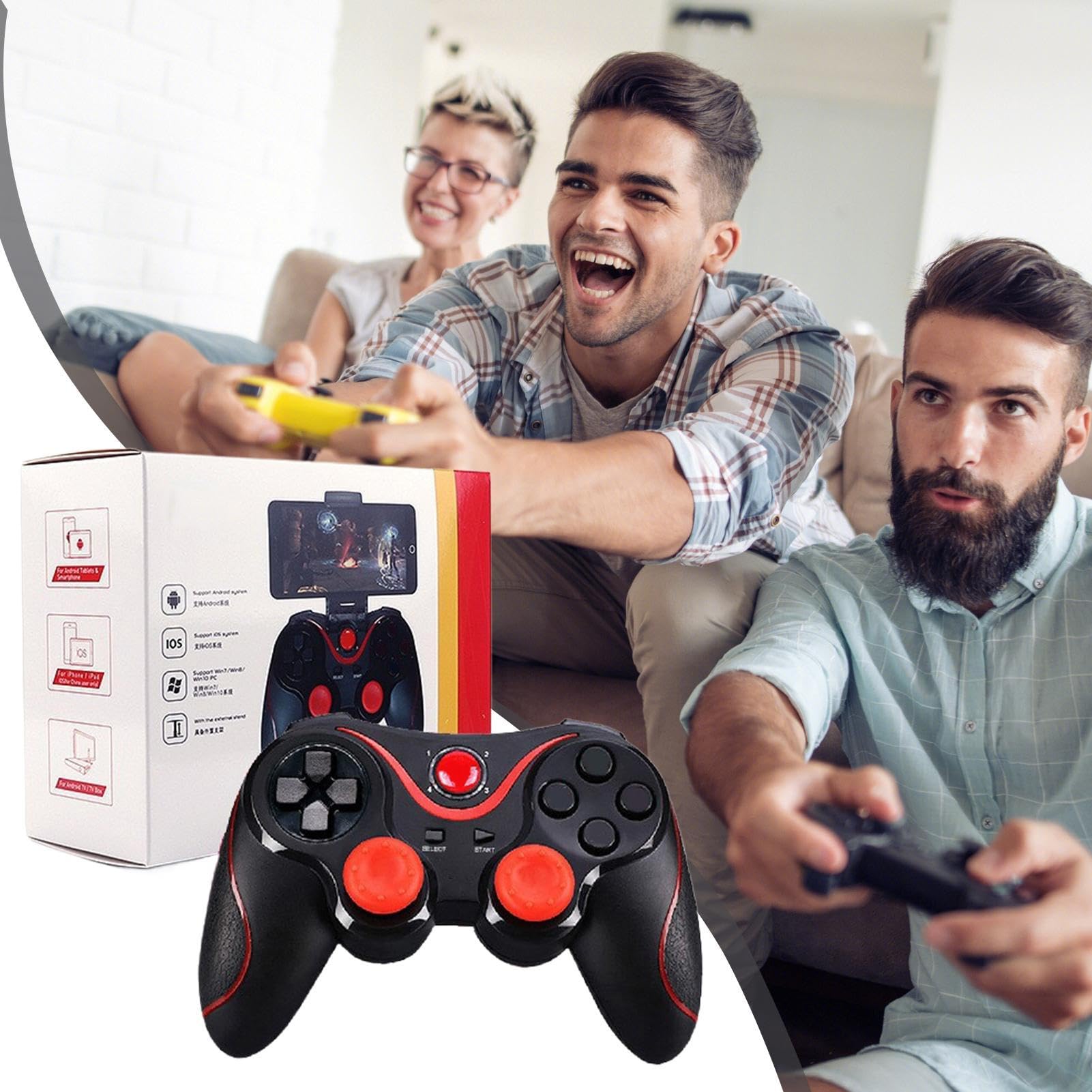 Jingmiger Controller PC per Giochi - Impugnatura Ergonomica,Controller Cablato Per Videogiochi | per Appartamento, Bar, Casa, Adolescenti, Adulti, Uomini, Ragazzi, Amici e Intrattenimento [Android]