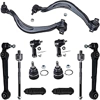 Vista 47 de Detroit Axle - Kit de suspensión completo de 12 unidades para Dodge Ram 1500 4x4 solamente - 2 brazos de control superiores y rótulas, 2 rótulas