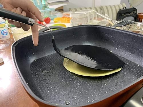 Miniatura 4 de TENTA Kitchen Grip-EZ Premium Chef Series - Espátula grande redonda flexible para panqueques, aleta para panqueques, volteador de huevos y espátulas